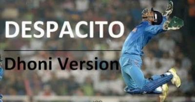 Despacito song feat m.s dhoni.