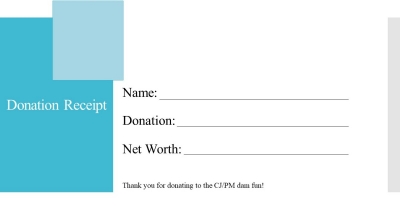 Donation for CJ Dam Fun!
