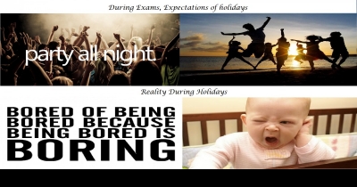 Expectations Vs Reality of Holidays 
