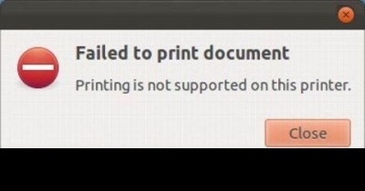 Printer fails
